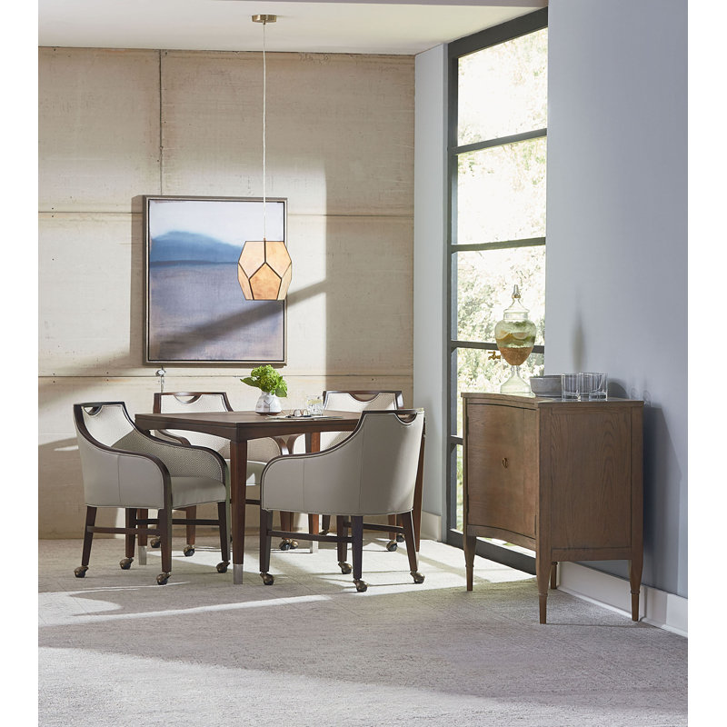 Crescent Square Dining Table, Graystone