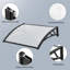 Yaheetech 76cm D Plastic Cover Retractable Door / Window Awning-1107383796-1107383690