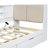 Storage Corner Daybed With Outlets And Upholstered Headboard-114234443-114234441