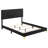 James Black Upholstered Queen Panel Bed-625711034