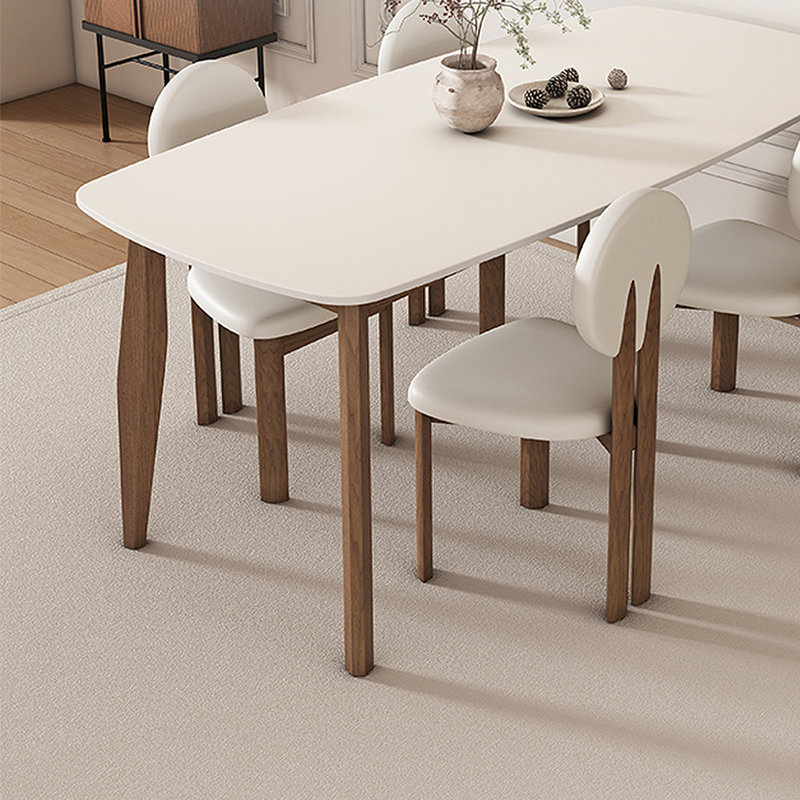 Solid Wood Base Dining Table, 31.5" W x 55.12" L