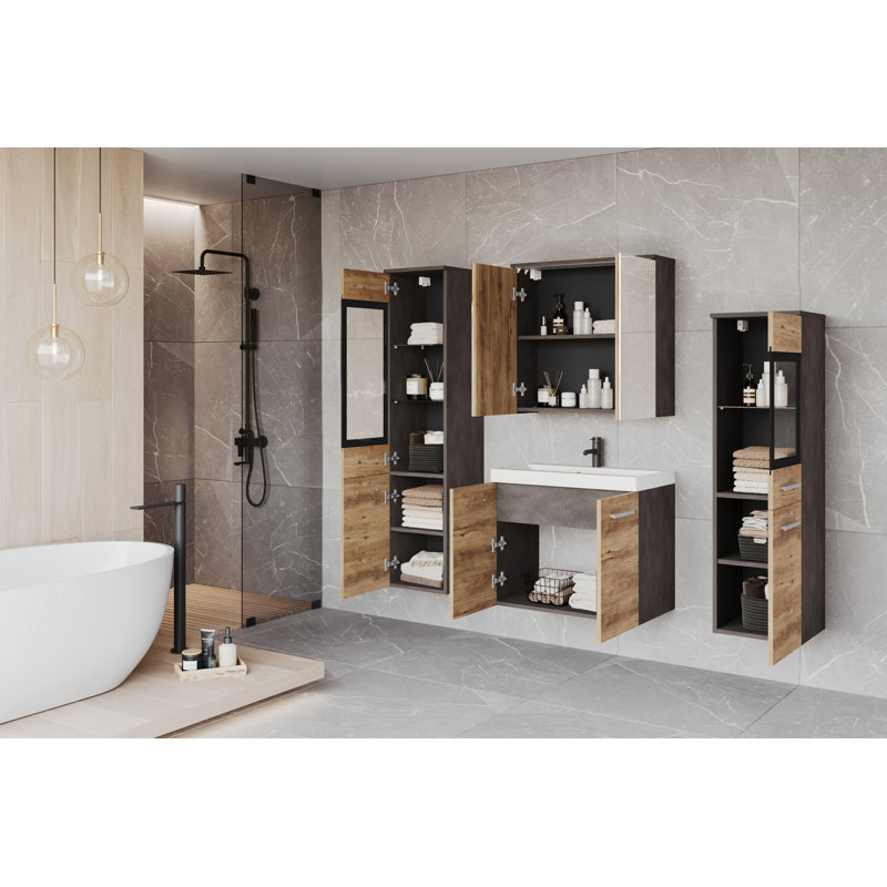 Bathroom Suite, Oak
