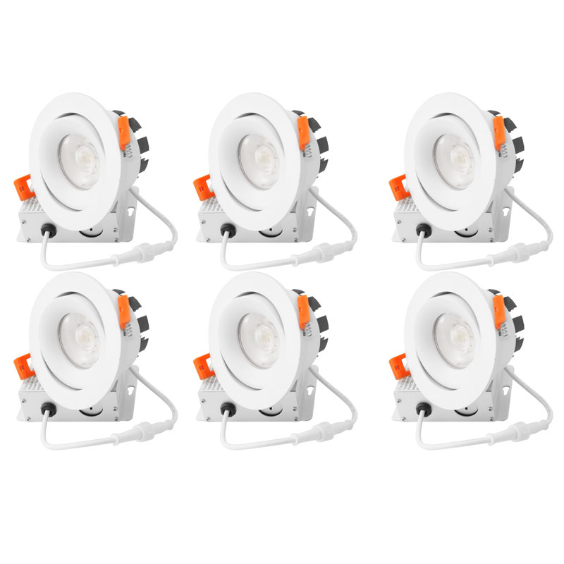 Projecteur directionnel à 6 lumières DEL, l 4 po x P 4 po