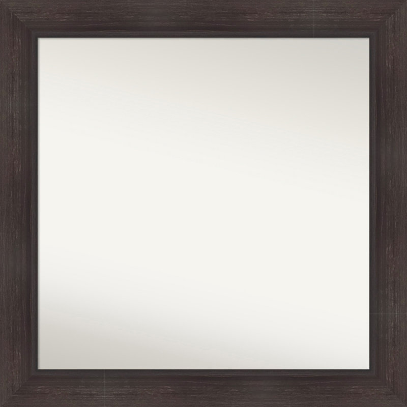 Miroir mural Sloped Espresso, 31,5 po x 31,5 po, Espresso