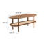 Table basse ovale avec tablette en rotin Modway Torus-90623430