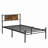Twin Size Metal Bedframe-2096613080