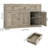 53.54" W Manufactured Wood Sideboard with 3 Drawers-1569551621