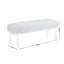 Banc en fausse fourrure avec pieds en acrylique