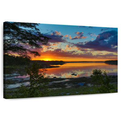 Coucher de soleil doré à Alvord Bar Harbor