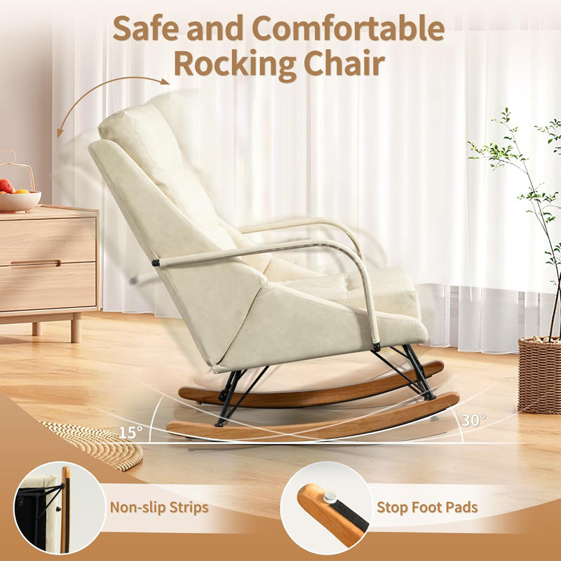 Chaises berçantes, Beige