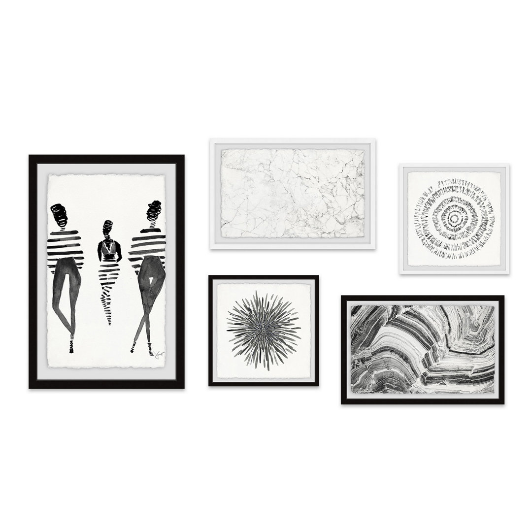 " Nautical Borderlines Pentaptych " 5 - Pieces Dovecove