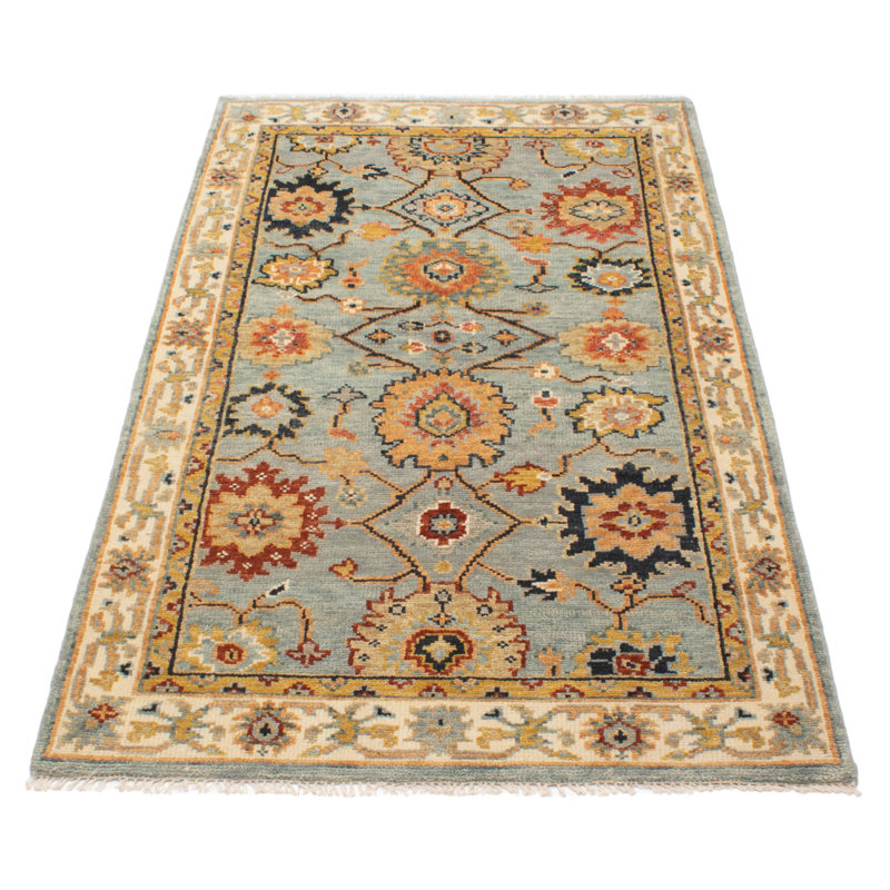 Jules Serapi Light Blue Rug 4'10" x 8'2"
