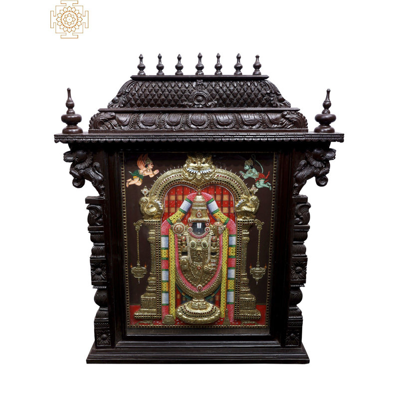 Lord Venkateshwara | Couleurs traditionnelles avec or 24 carats