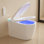 Toilette intelligente avec bidet, couvercle à ouverture / fermeture automatique, toilette intelligente à hauteur confortable, chasse d'eau automatique, toilette à bidet avec siège chauffant, eau chaude, sécheuse, affichage numérique, veilleuse