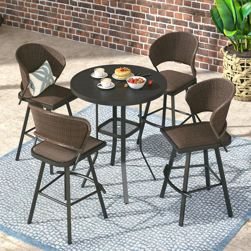 Metal Bar Set, Brown/Black