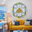 Wall Clock 24" Oversized for Living Room decor with Real Moving Gears Italy Collection-88489464