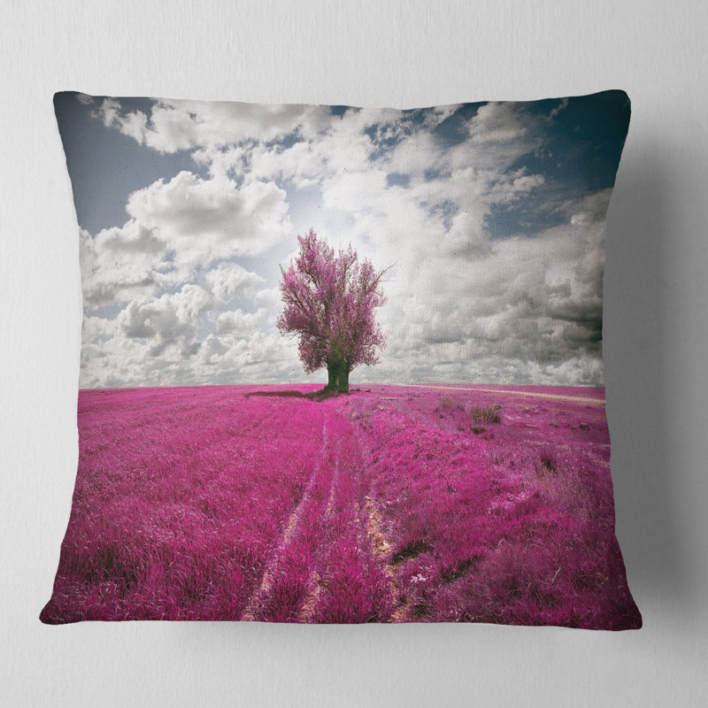 Coussin décoratif paysage de paysage, H 16 po x l 16 po