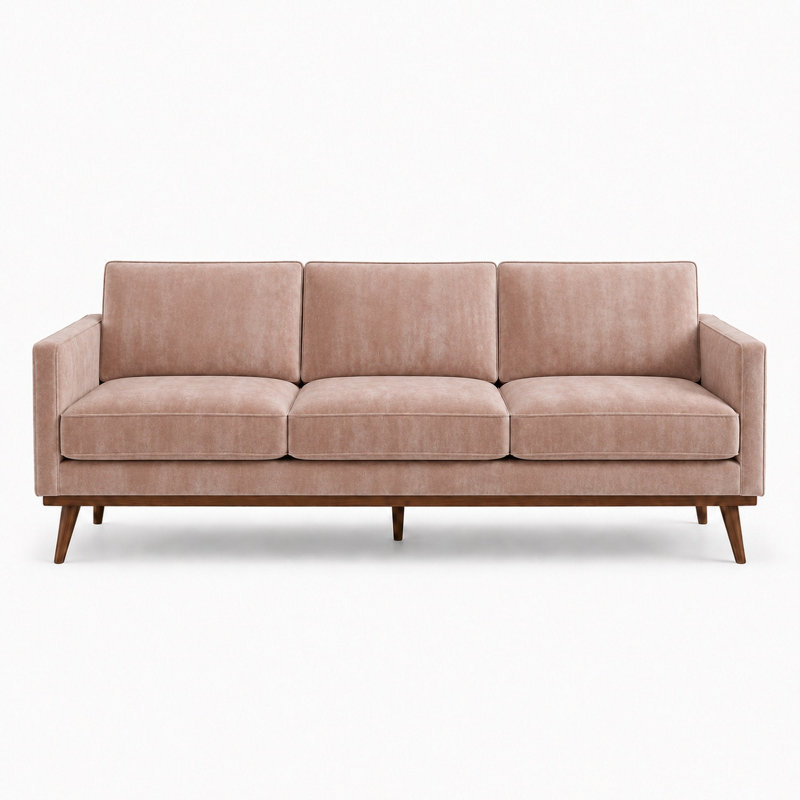 Shiny Solid Velvet | Gian Fabric, Beige