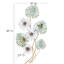 Bouquet d'art mural en métal - décor floral 3D