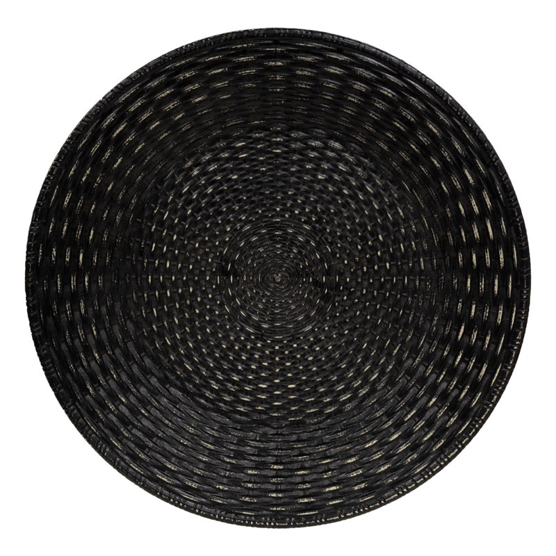 Assiette à panier, Noir
