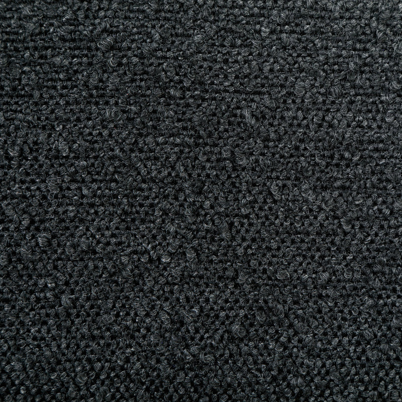 Chaise d'appoint rembourrée Boucle, Noir