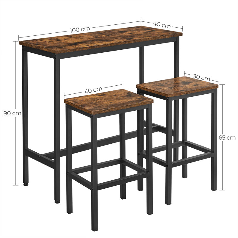 Forest Park 2 - Person Dining Set, 90cm H x 100cm L x 40cm W