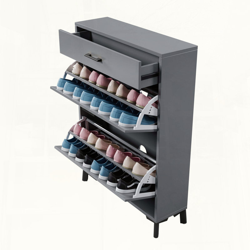 Armoire à chaussures avec tiroirs rabattables pour le vestibule