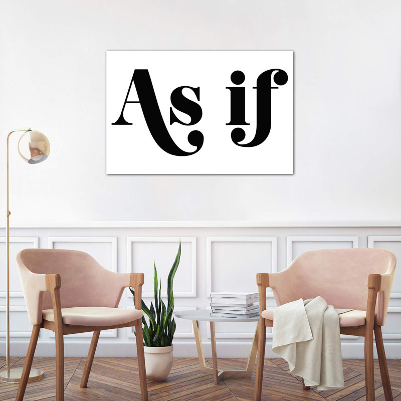 As If - Wrapped Canvas Print, 101.6 cm H x 66.04 cm W x 3.175 cm D