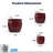Handmade Embossed Ceramic Planter Set (Set of 3)