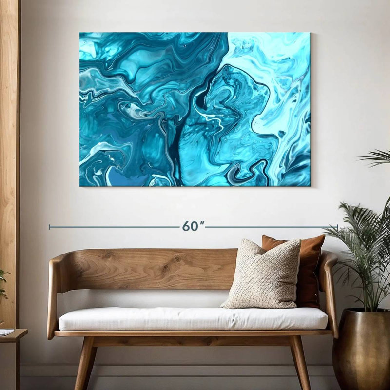 Avery Marble Waves Abstract, 32'' H x 48'' W