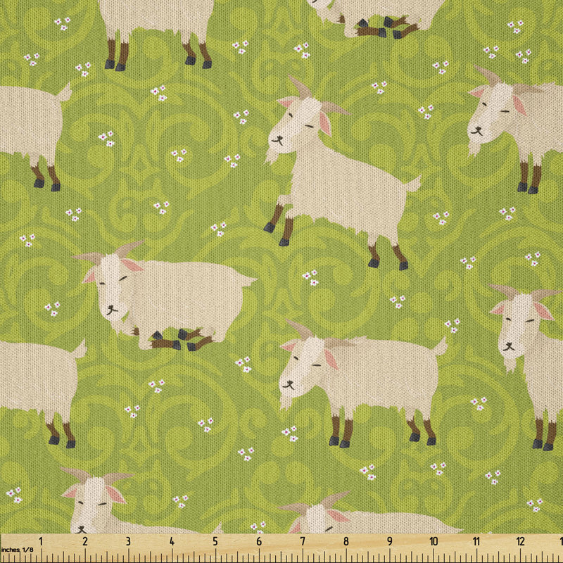 Davionta Goat Sleeping and Running Multi-Purpose Fabric