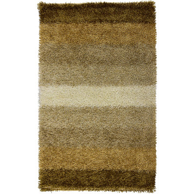 Marmala Striped Hand Woven Shag Area Rug