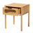Solid Wood End Table with Storage