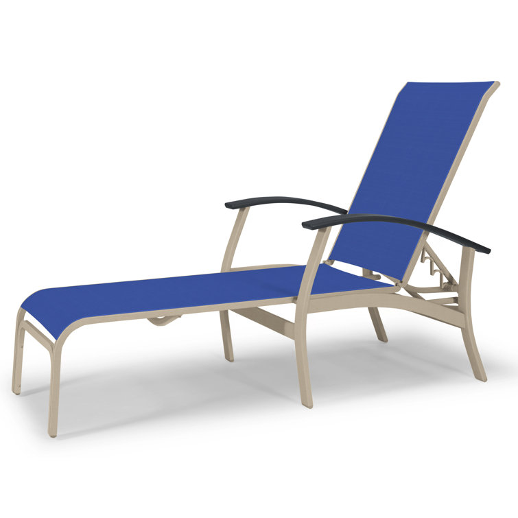 Askar Outdoor Rust-Resistant Metal Chaise Lounge