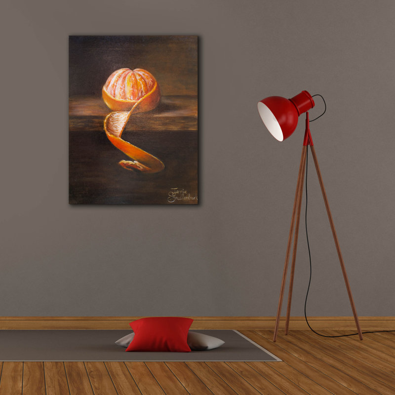  «Still Life With Orange» par Jennie Smallenbroek, art mural sur toile, 26 po x 34 po