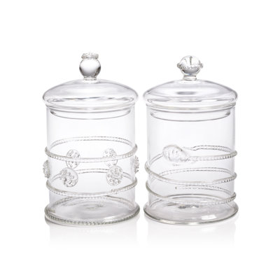 Ensemble de 2 bocaux en verre avec couvercle Juliet