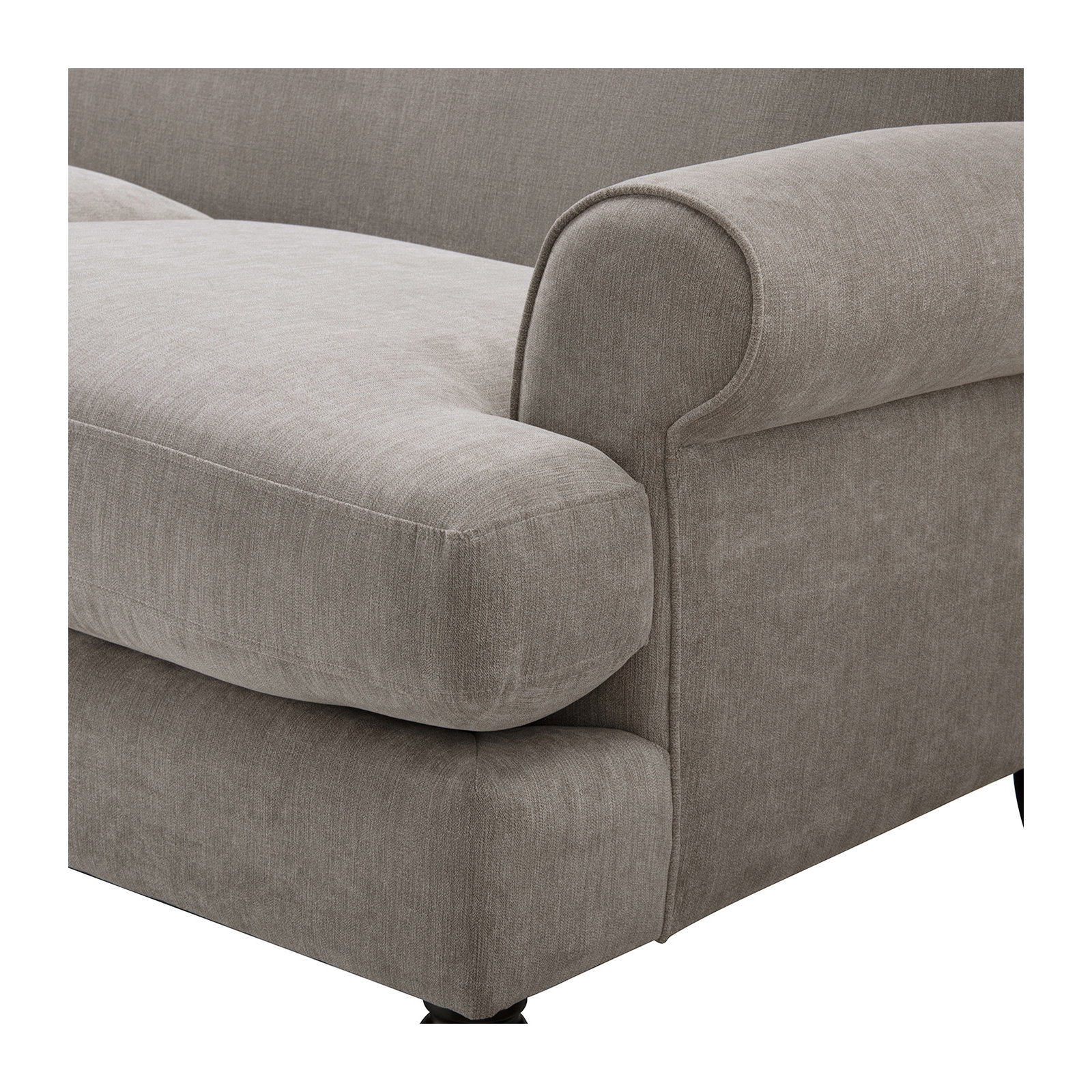 Harbor 88'' Upholstered Sofa, Silver Grey Velvet
