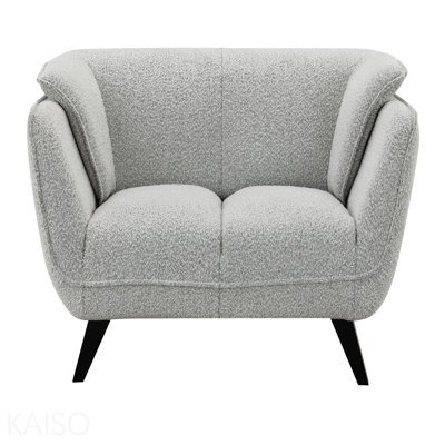 Causeuse Boucle gris clair