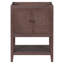 Base de meuble-lavabo 24 po seulement, structure en bois massif, armoire de rangement avec portes et tablette ouverte-101825131