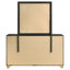 Commode 6 tiroirs avec miroir noir