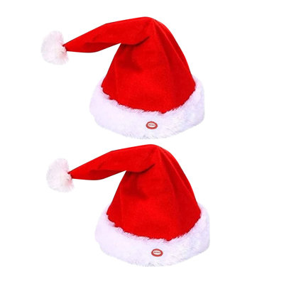 Christmas Hat Christmas Hat With Music  Singing  Dancing  Swinging Hat 2pc