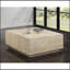 Table basse beige en travertine