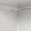 Armoire murale 27,2 po avec trois rangements, blanc, motif tissé de style moderne pour le salon, la salle de bain, l'armoire vitrine, 27,2 po, portes en verre blanc et entrée de salle à manger-121047765