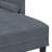 vidaXL Sofa Set with Cushion Dark Grey Polyester