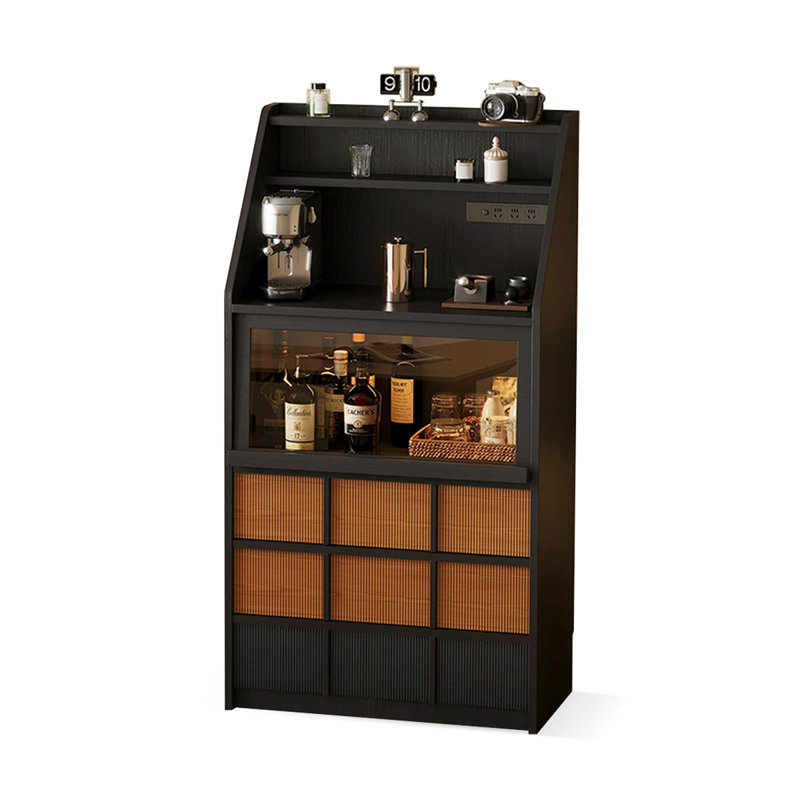 Buffet rétro en composite de bois, 31.5
