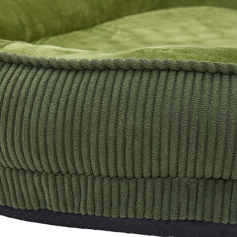 Corduroy Pet Bed, 12.5cm H x 60cm W x 50cm D