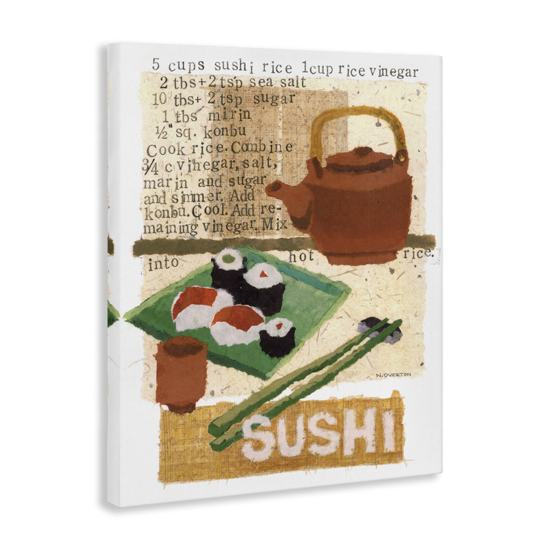 Art mural sur toile Traditional Traditional Recipe par Nancy Overton, H 20 po x l 16 po