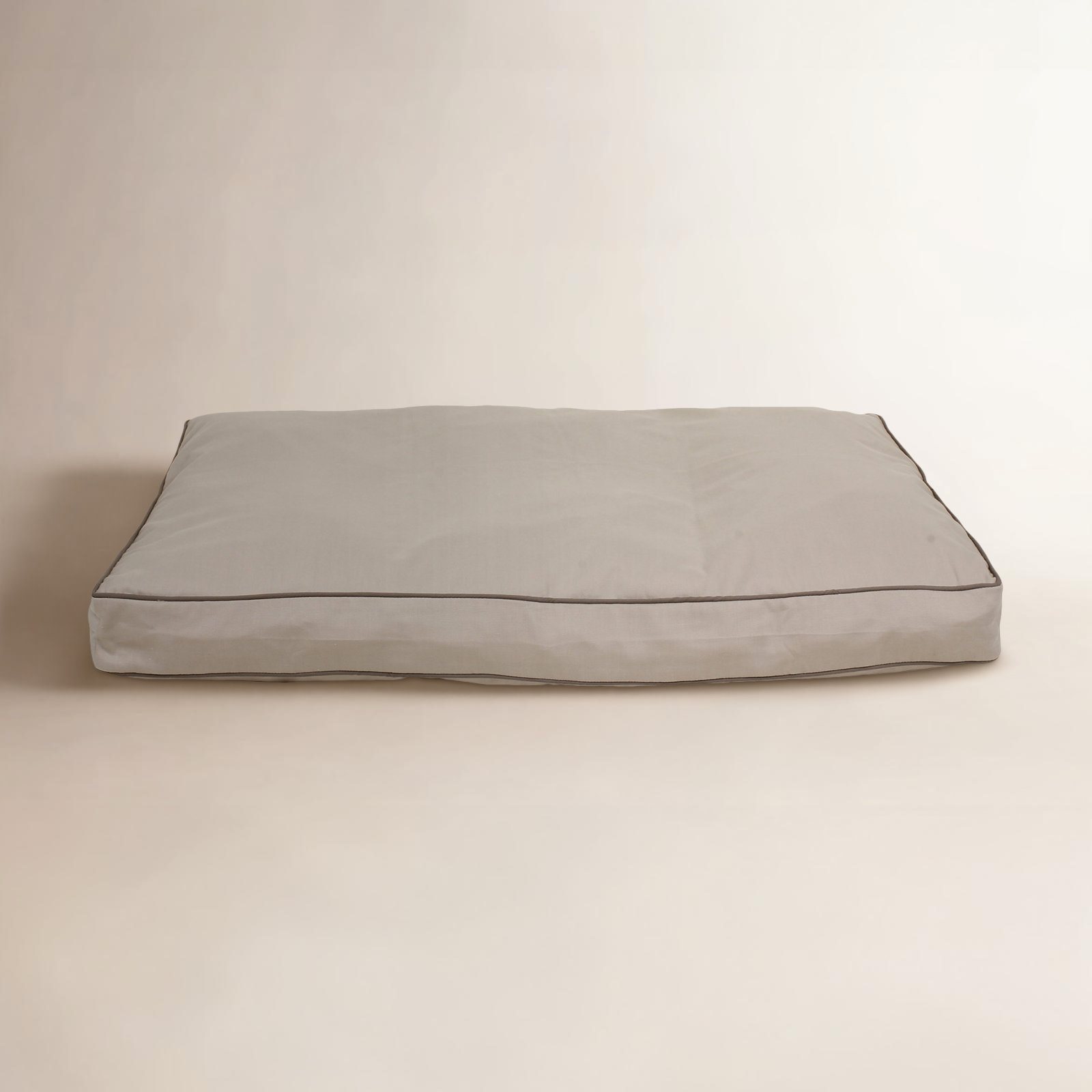 Orthopedic Foam Pet Bed with Washable Cover, Large (48" W x 36" D x 4" H), Khaki/Sage