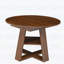 Table de salle à manger extensible ronde ovale avec des feuilles amovibles, conception peu encombrante pour 4 à 8 personnes-130198955