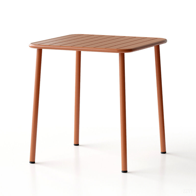 Table de salle à manger d'extérieur Sera, Rouge brique clair